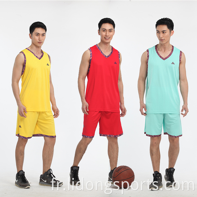 Dernier maillot de basket-ball Design 2021 Blank Blank Custom Basketball Jerseys